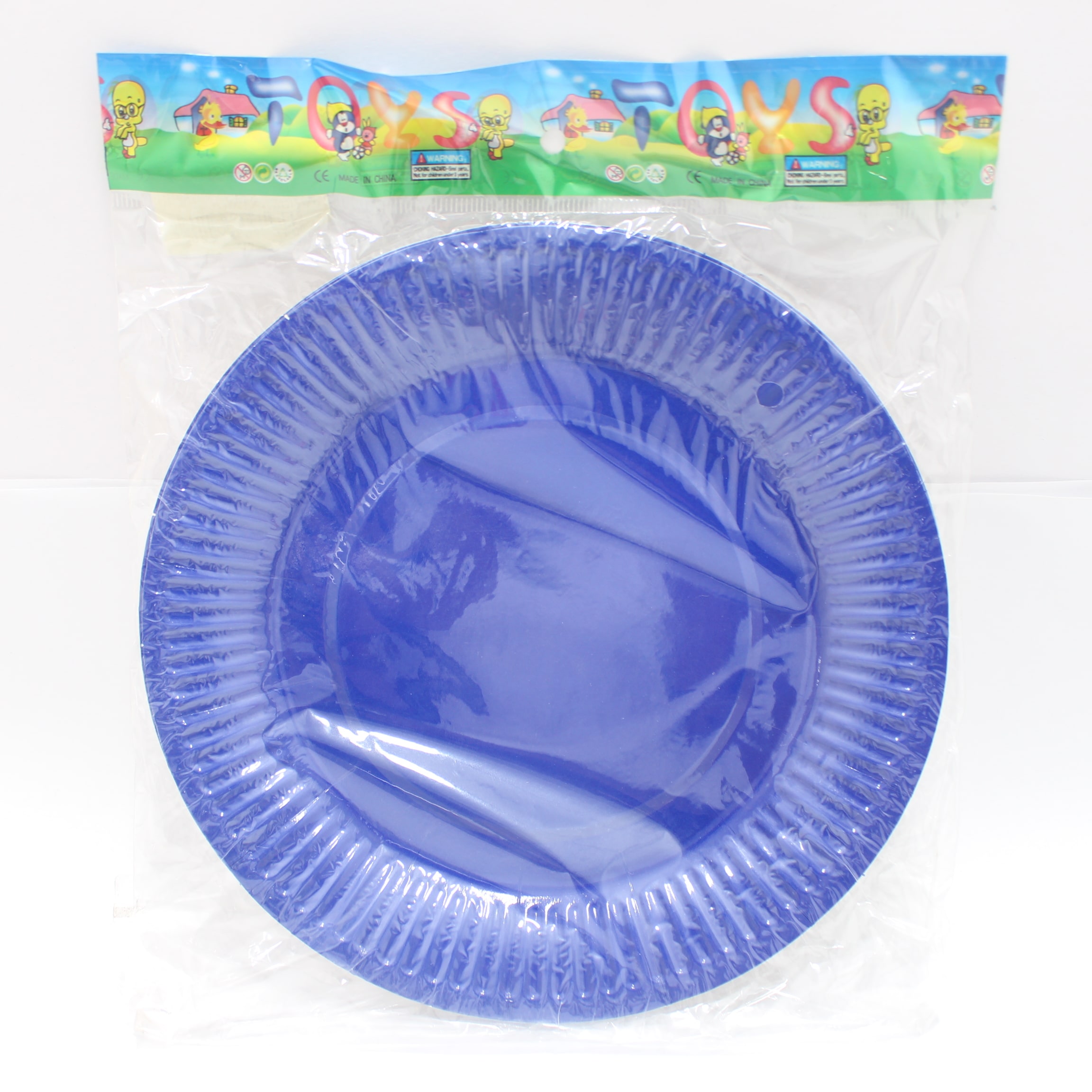 PLATO AZUL OSCURO BOLSA 18CMX 10 UNIDAD