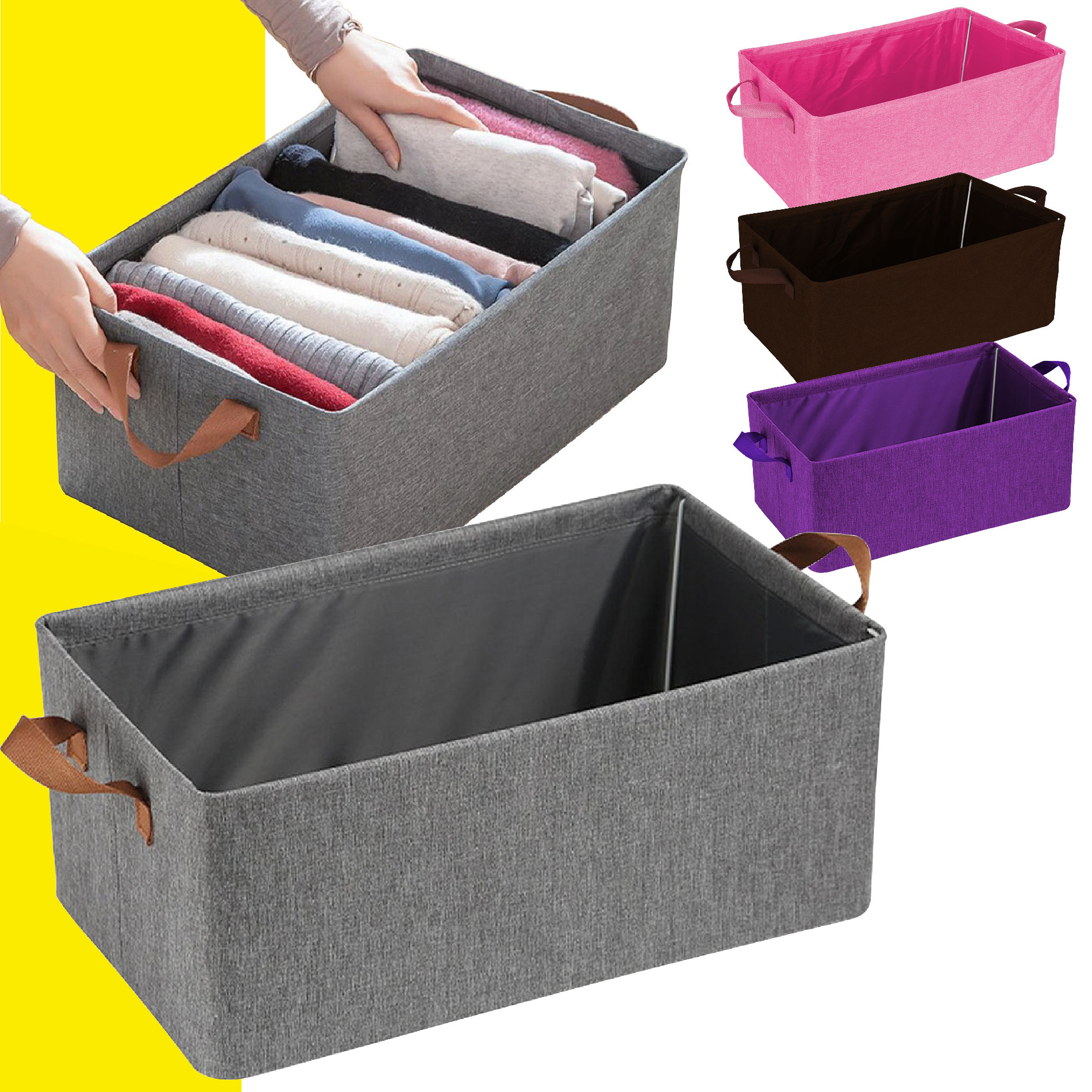 Canasta Caja Organizador Rigido Plegable