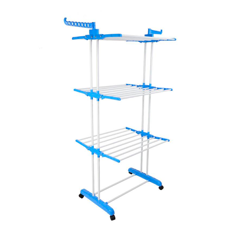 Miniatura 2 de TENDEDERO DE ROPA PLEGABLE CON RUEDAS