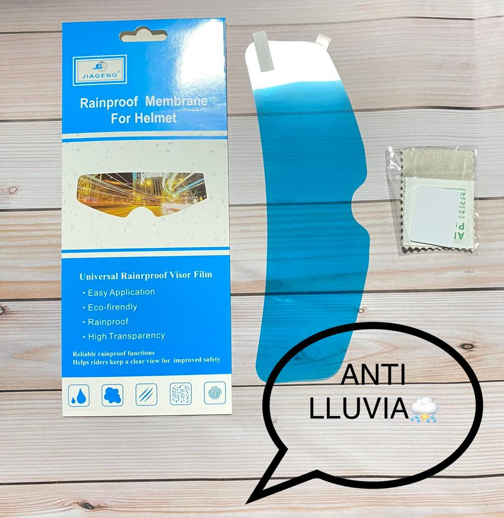 Miniatura 3 de Película Anti Lluvia para Cascos Moto