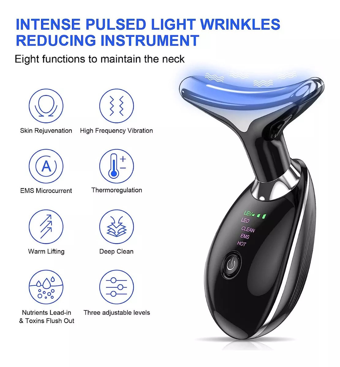 Vista 6 de Masajeador Facial Reductor Arrugas - COLOR: BLANCO