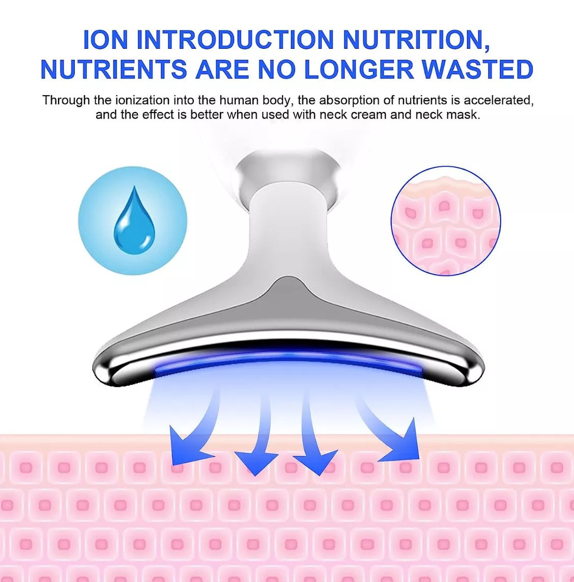 Vista 2 de Masajeador Facial Reductor Arrugas - COLOR: BLANCO