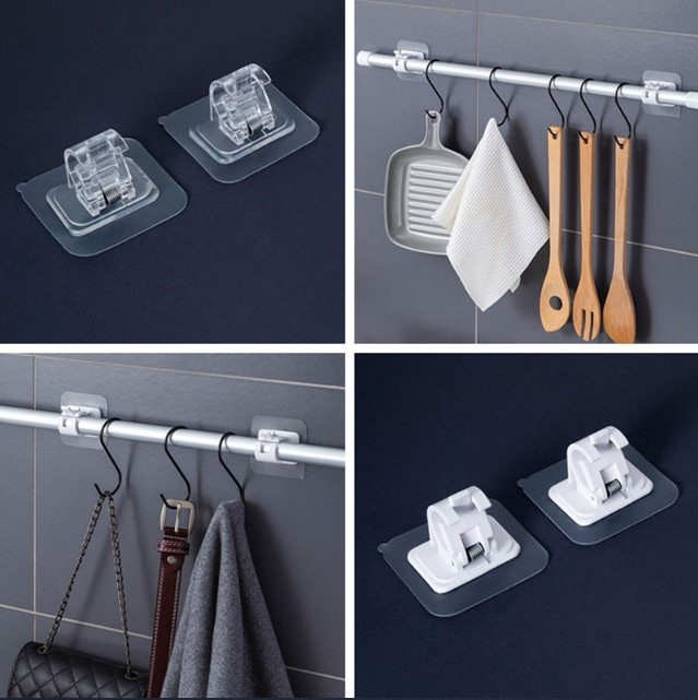 Miniatura 3 de Soporte barra cortina ajustable sin clav