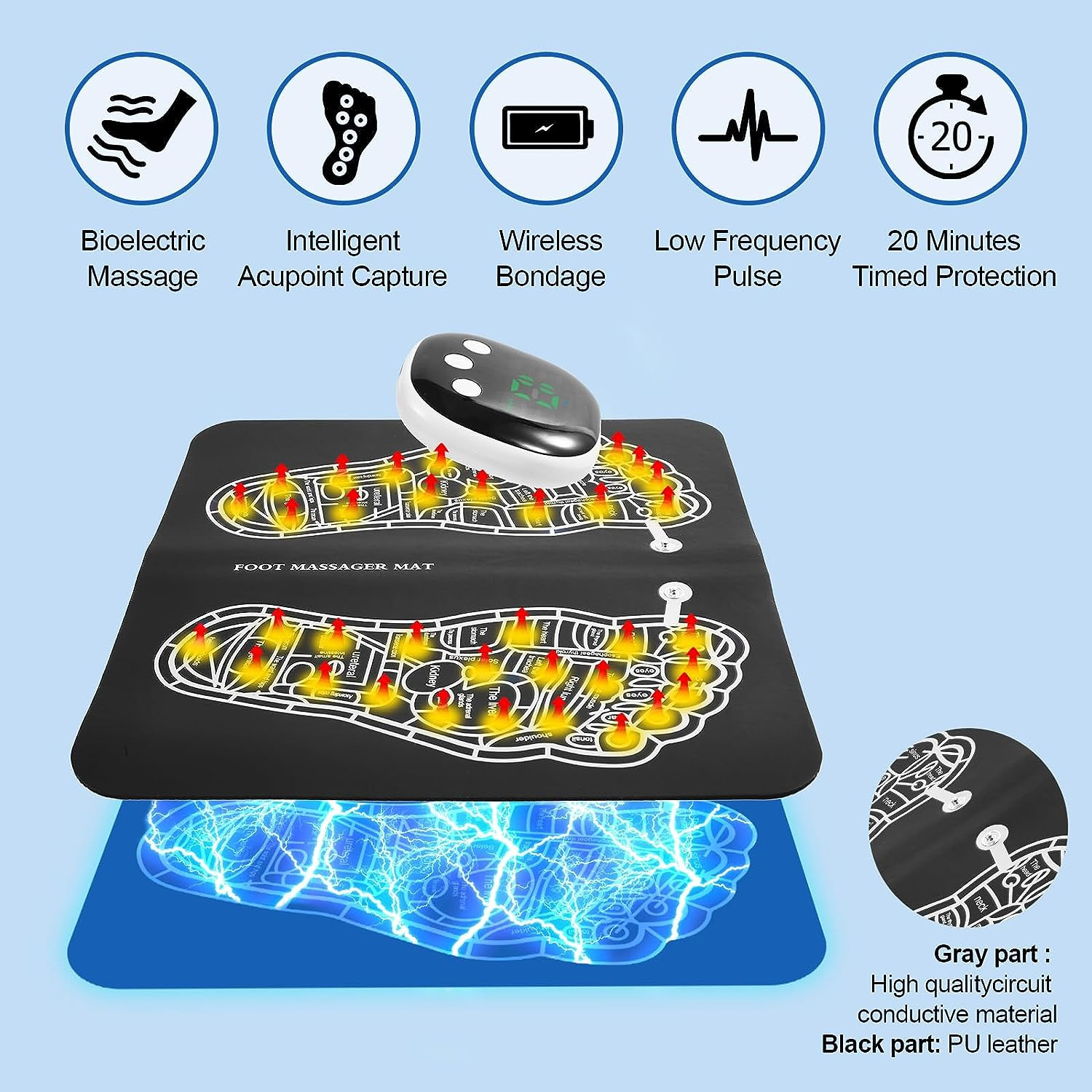 Miniatura 3 de Masajeador De Pies Electrico - Estimulad