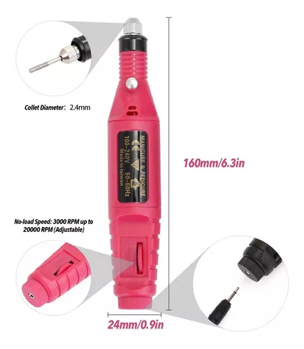 Kit pulidor de uñas eléctrico