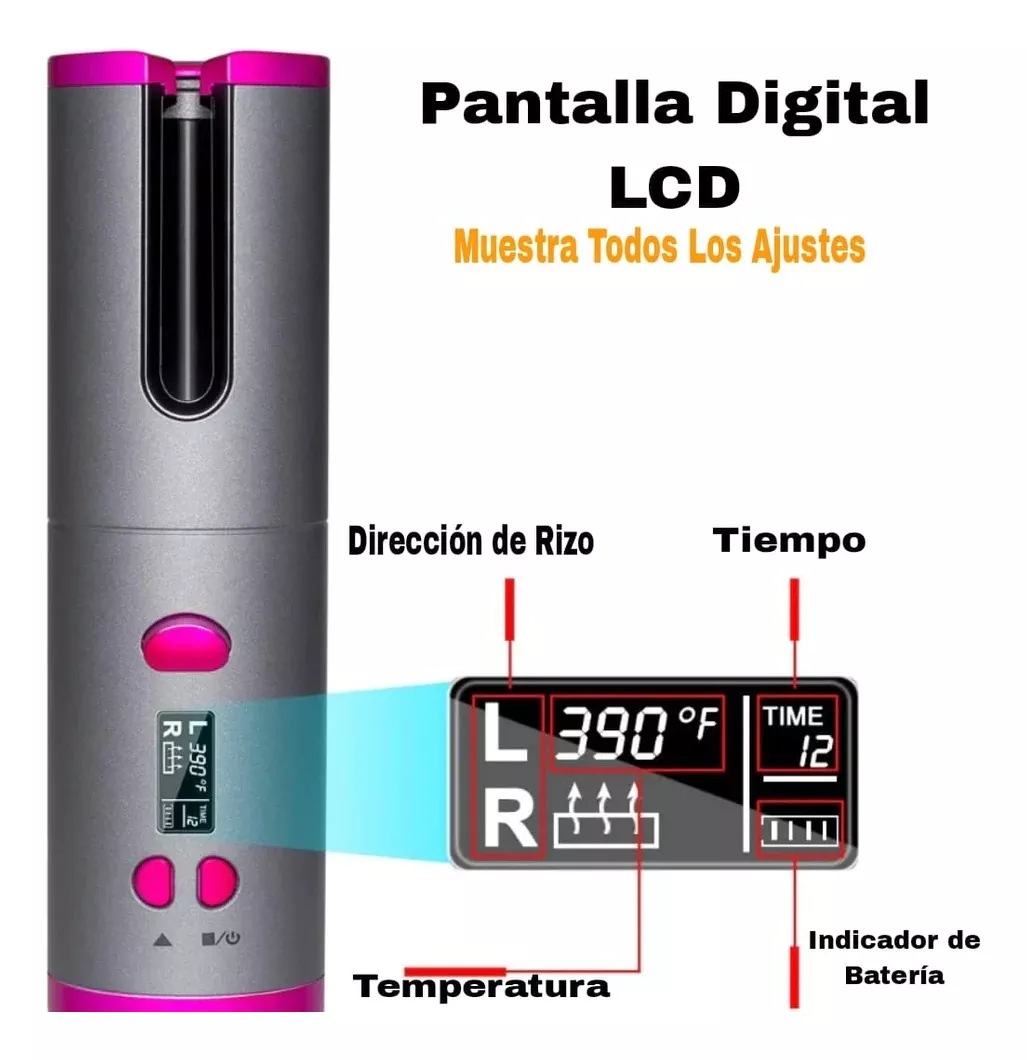 Miniatura 4 de Rizador Ondulador inalámbrico