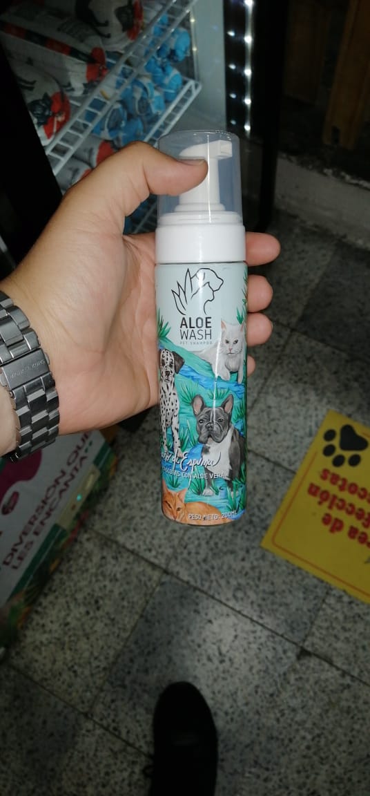 Shampoo En Seco De Aloe Perros Y Gatos 5