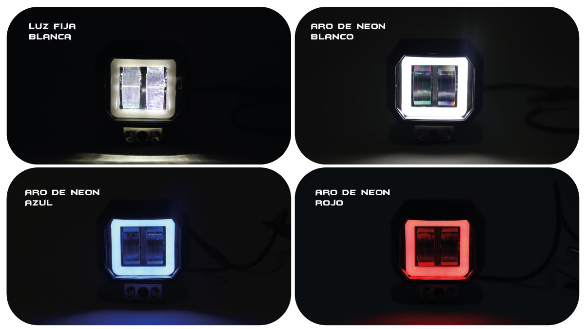 EXPLORADORA LED CON OJO DE ANGEL 3"