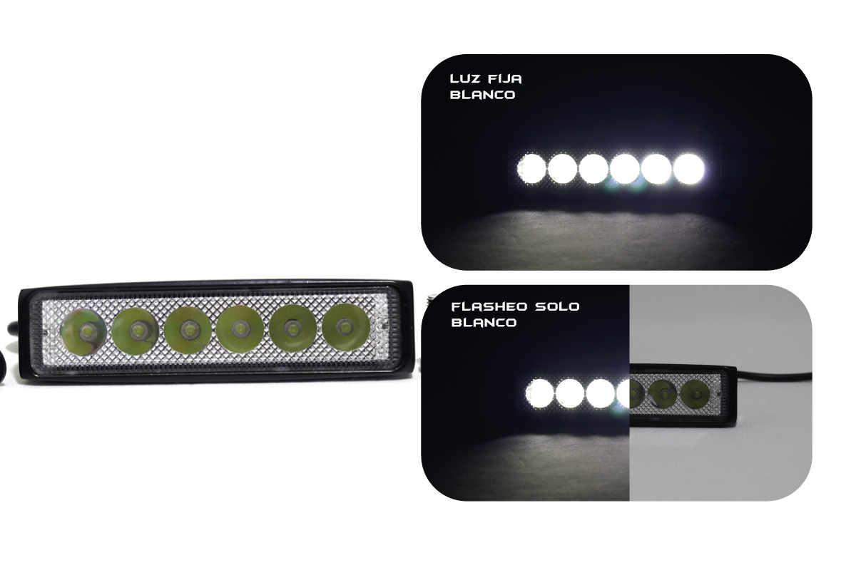 EXPLORADORA LINEAL DE 6 LED W POR PAR