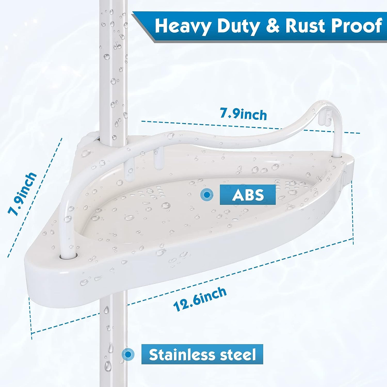 Miniatura 3 de Organizador De Ducha Esquinero Estantes