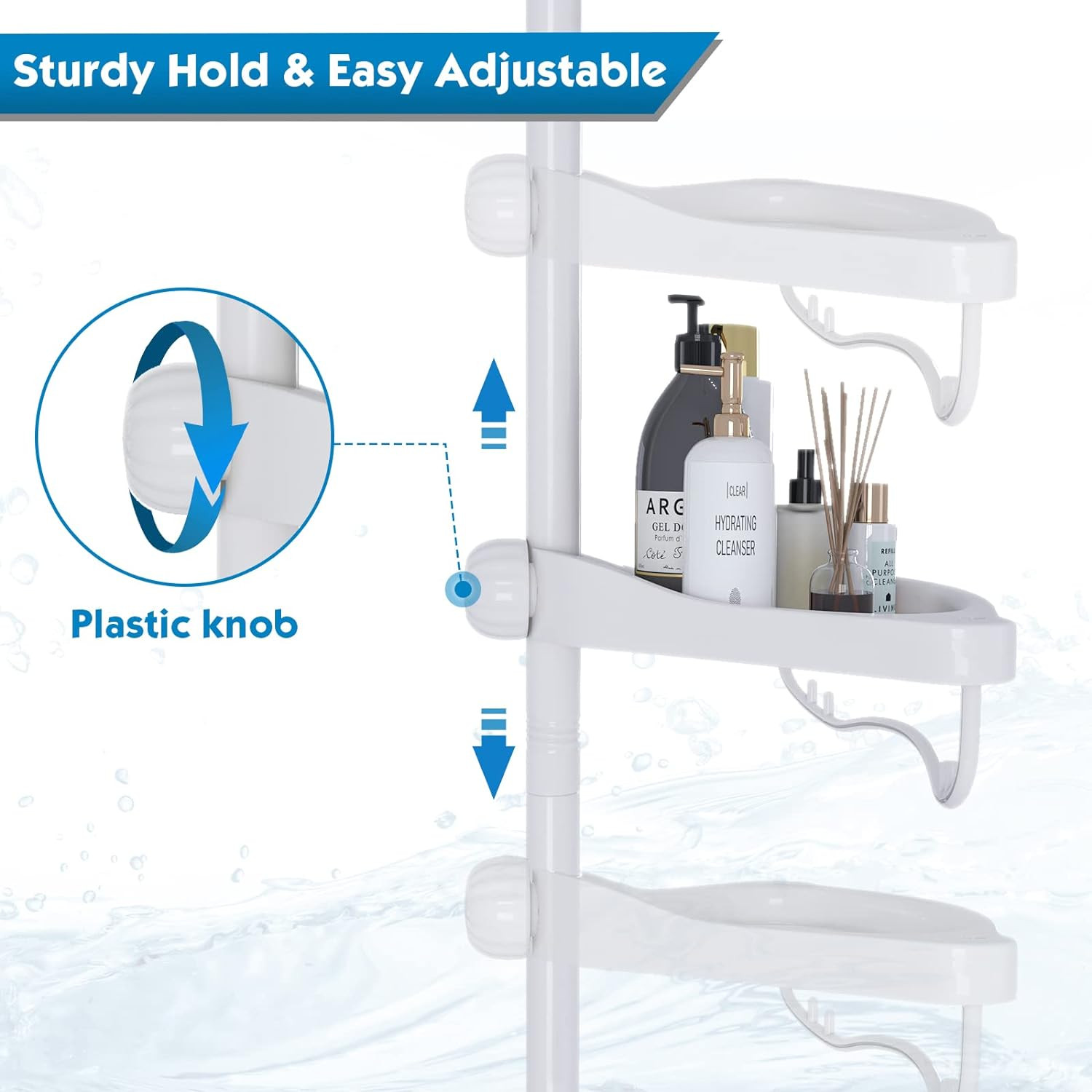 Miniatura 2 de Organizador De Ducha Esquinero Estantes