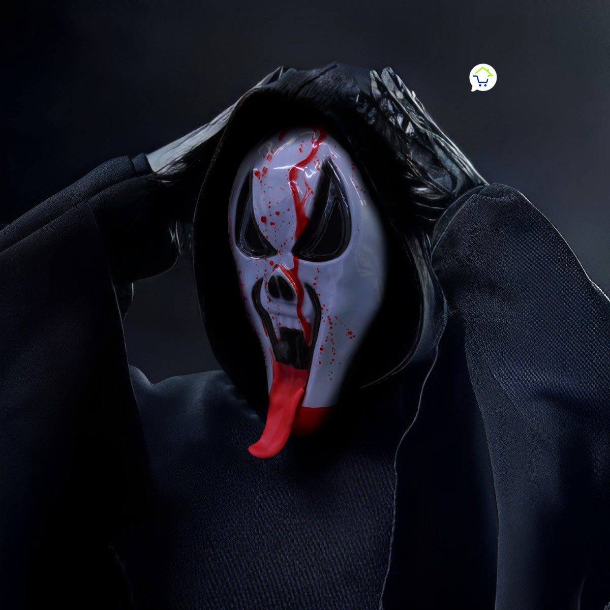 Miniatura 5 de Mascara Sangre Esqueleto Halloween 492