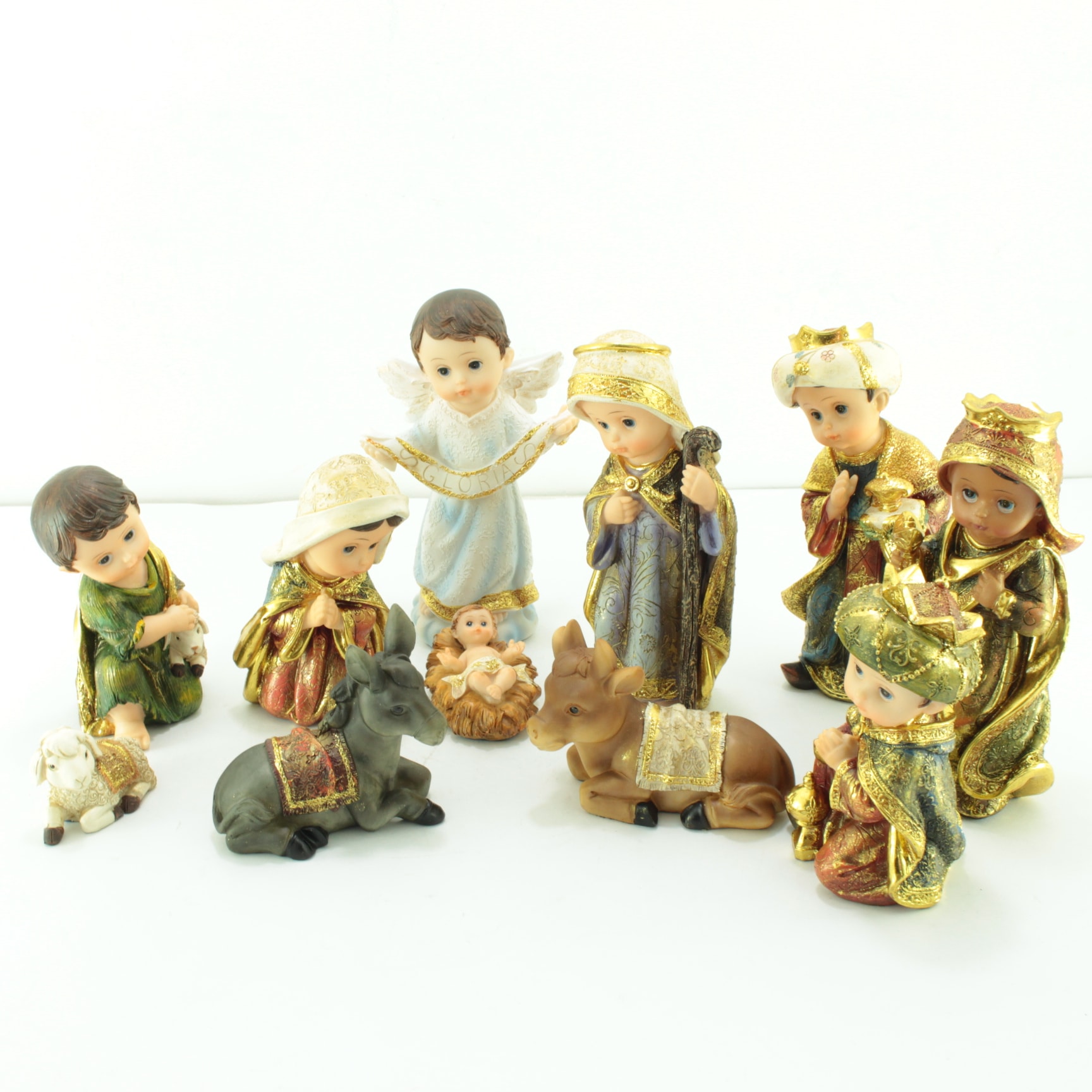 pesebre estilo bebé 8" x 11 piezas