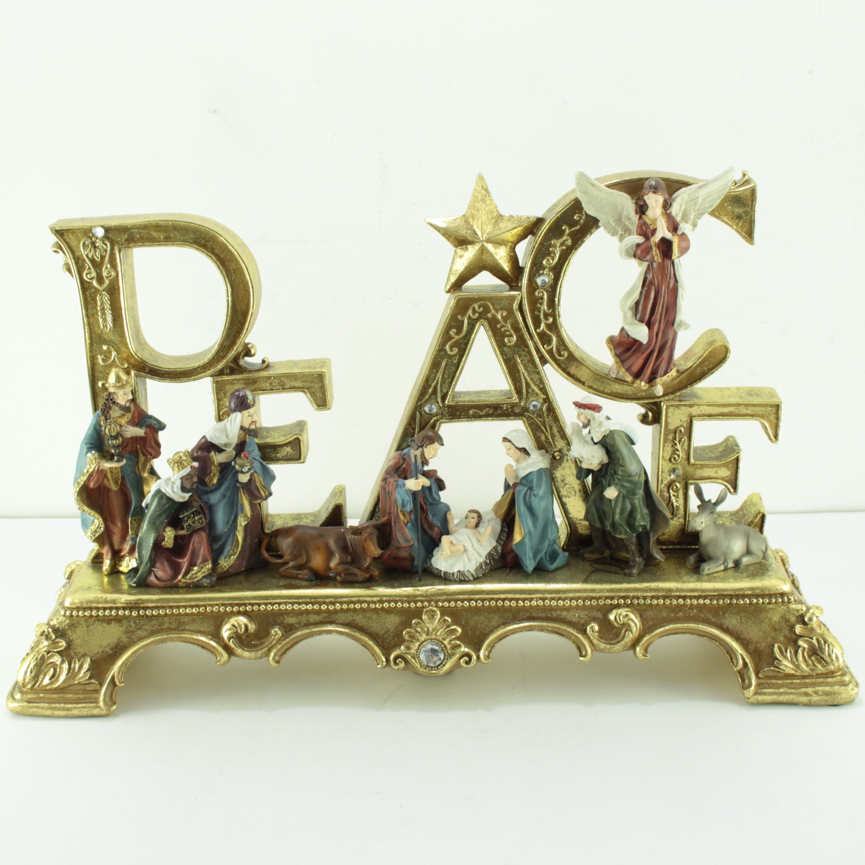 Miniatura 2 de Pesebre gold con base