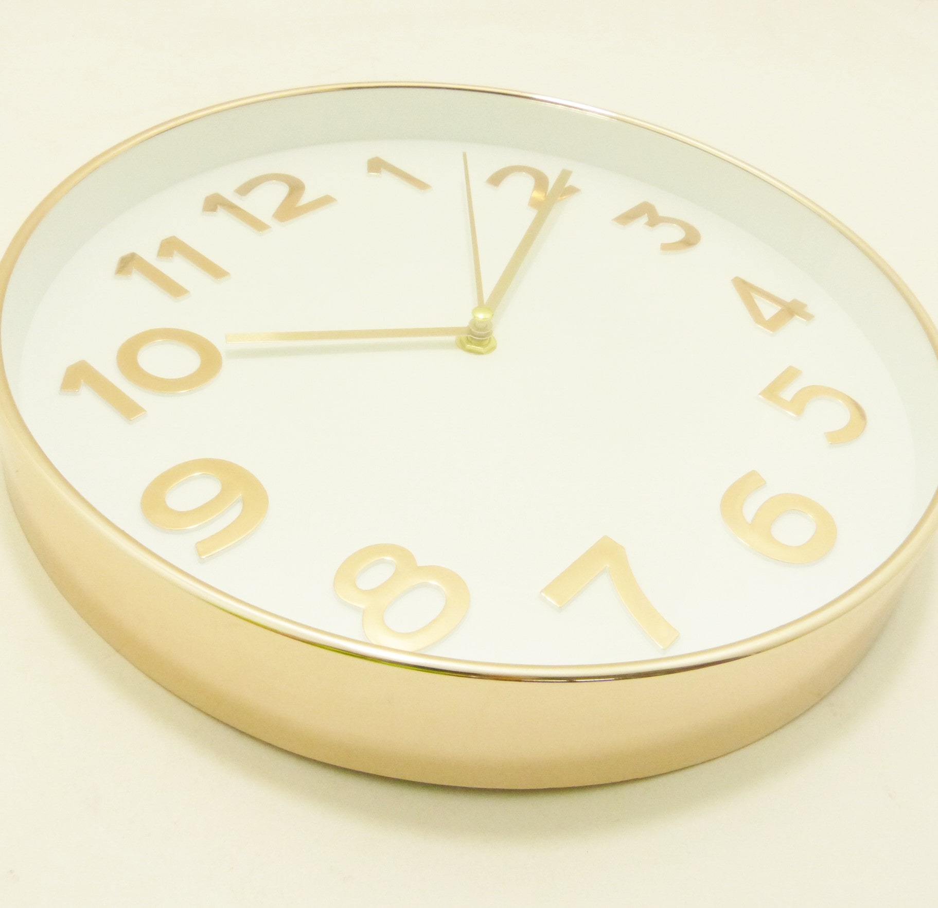 Miniatura 2 de Reloj de pared redondo oro rosa