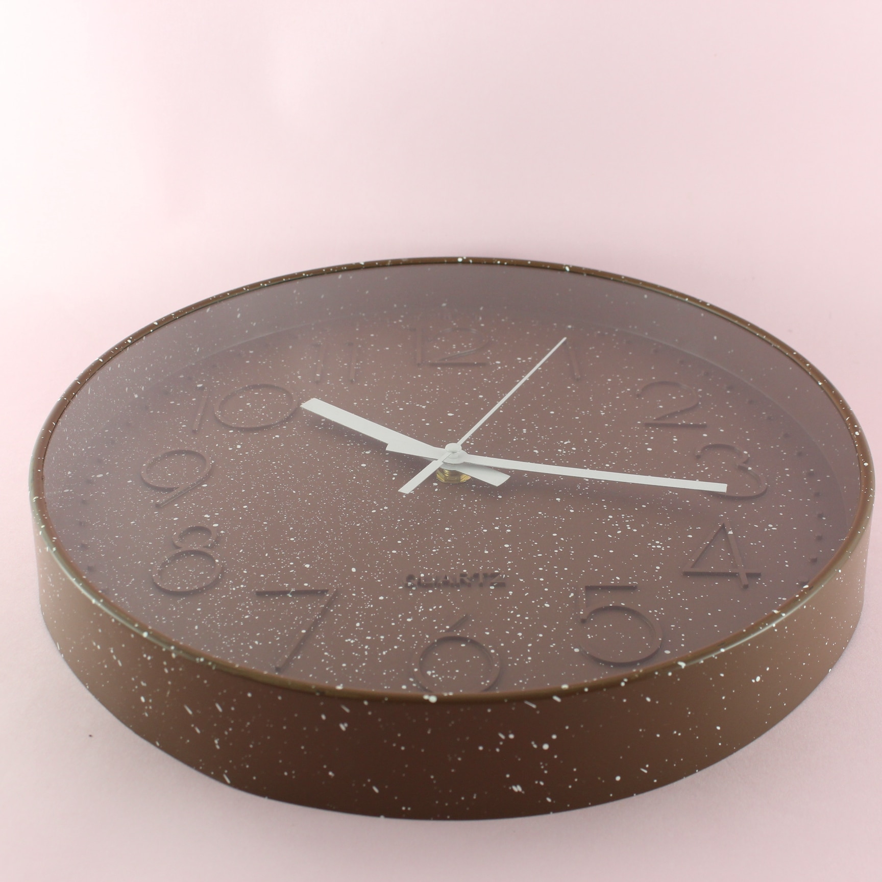 RELOJ DE PARED REDONDO CAFE/BEIGE PEKAS