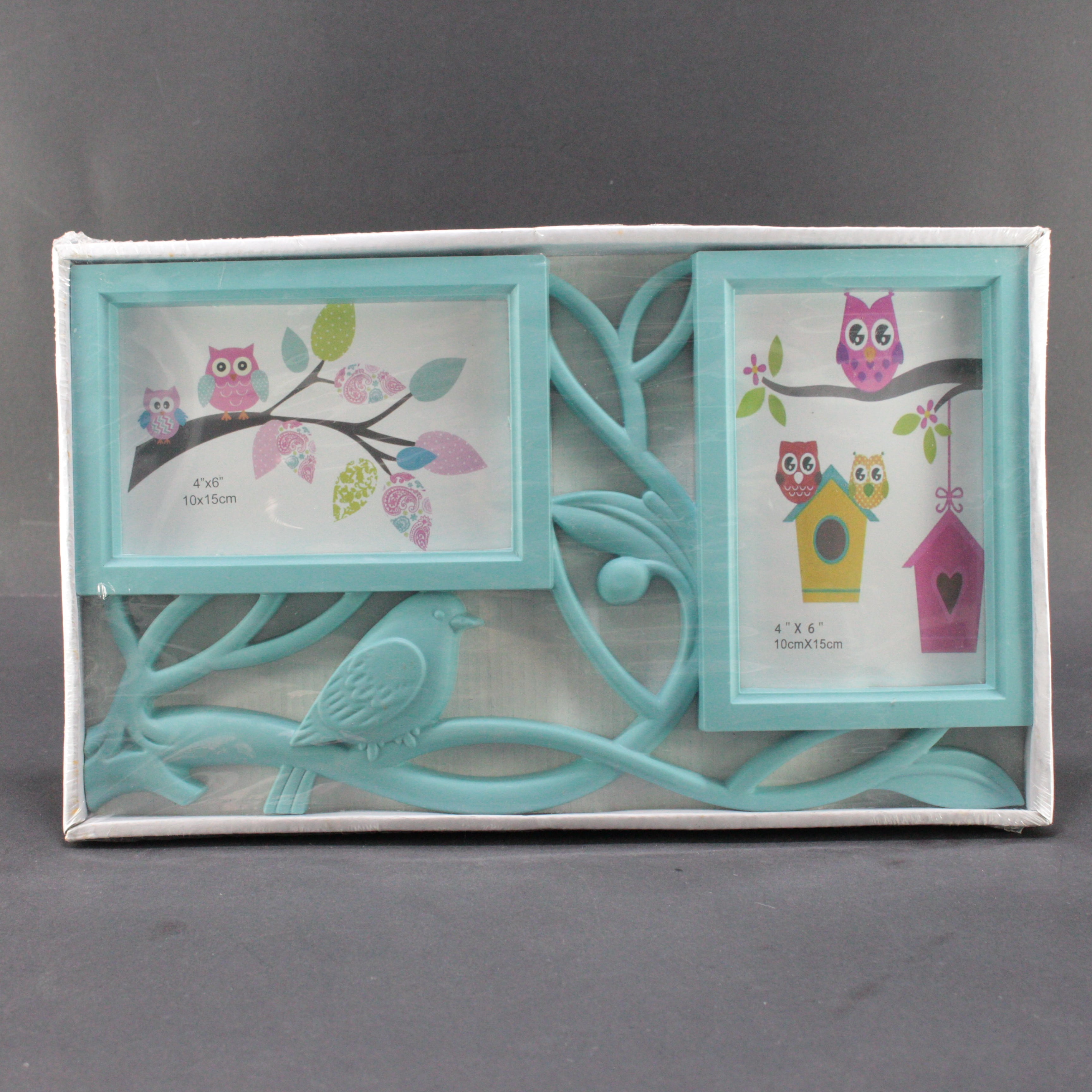 SET PORTARRETRATO X 2 PIEZAS PAJAROS CO