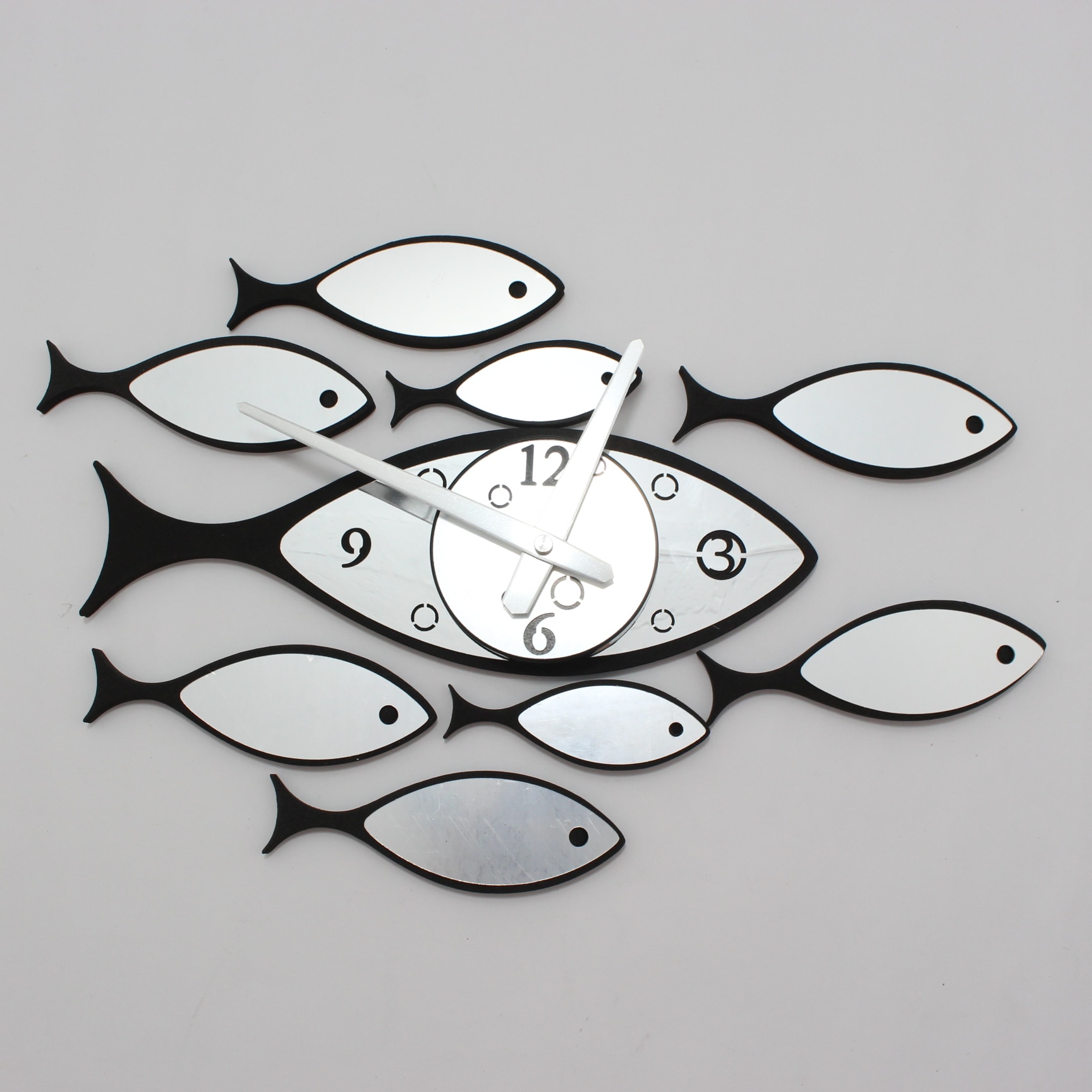 Miniatura 3 de Reloj de pared peces 3D