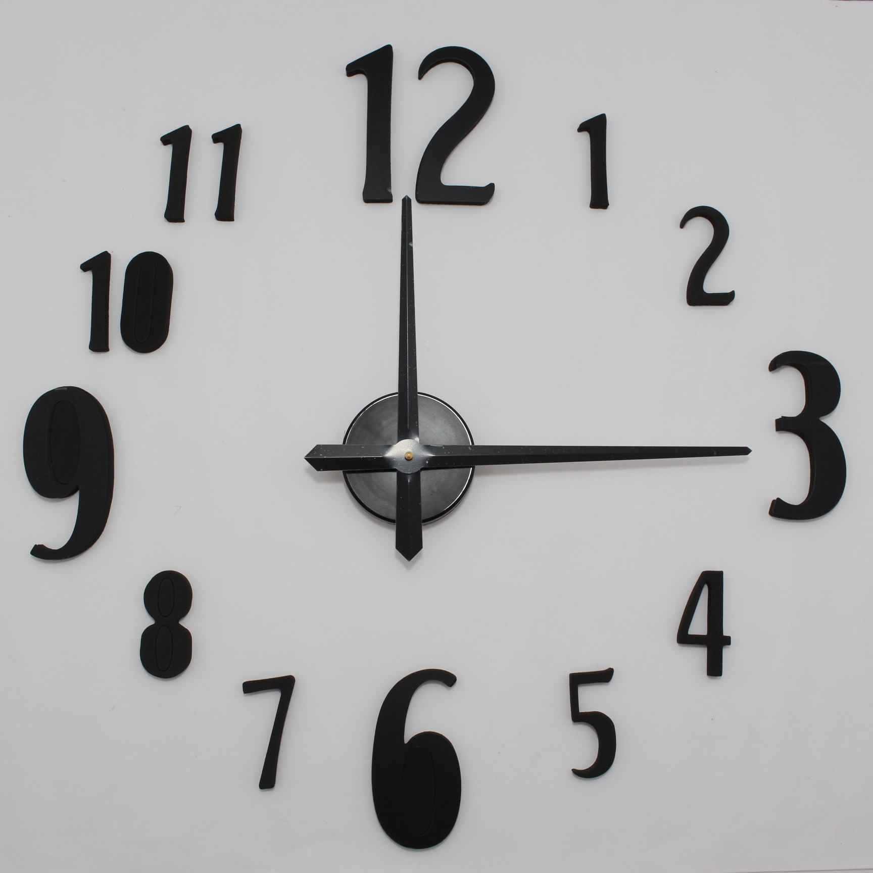 Miniatura 2 de Reloj de Pared 3D números  Negro