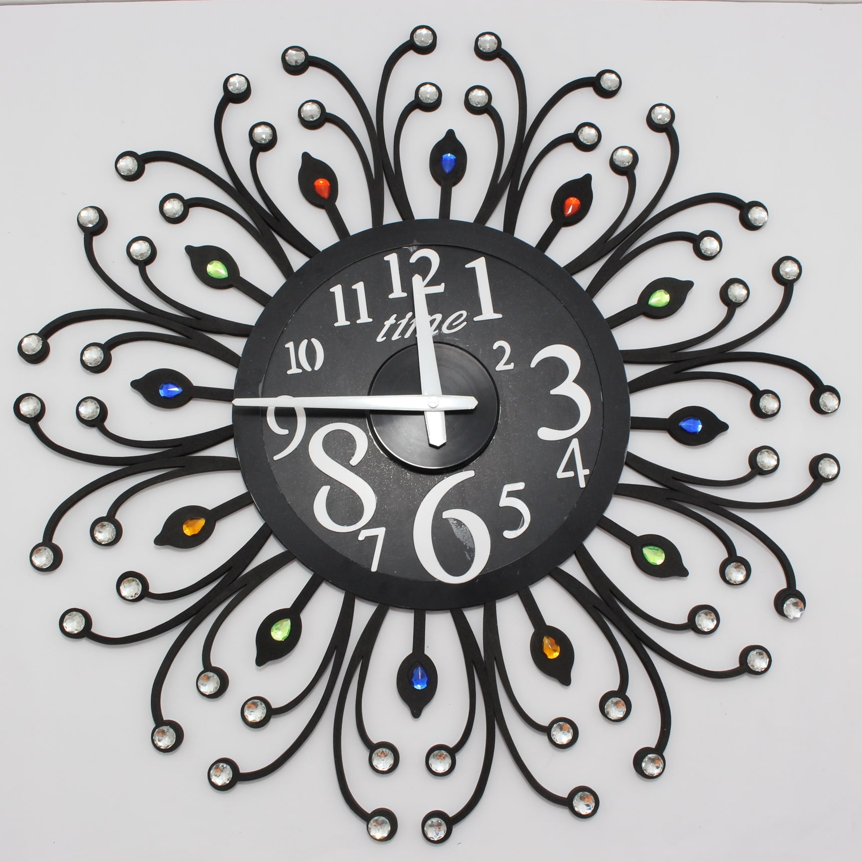 Miniatura 2 de Reloj de pared flor 3D