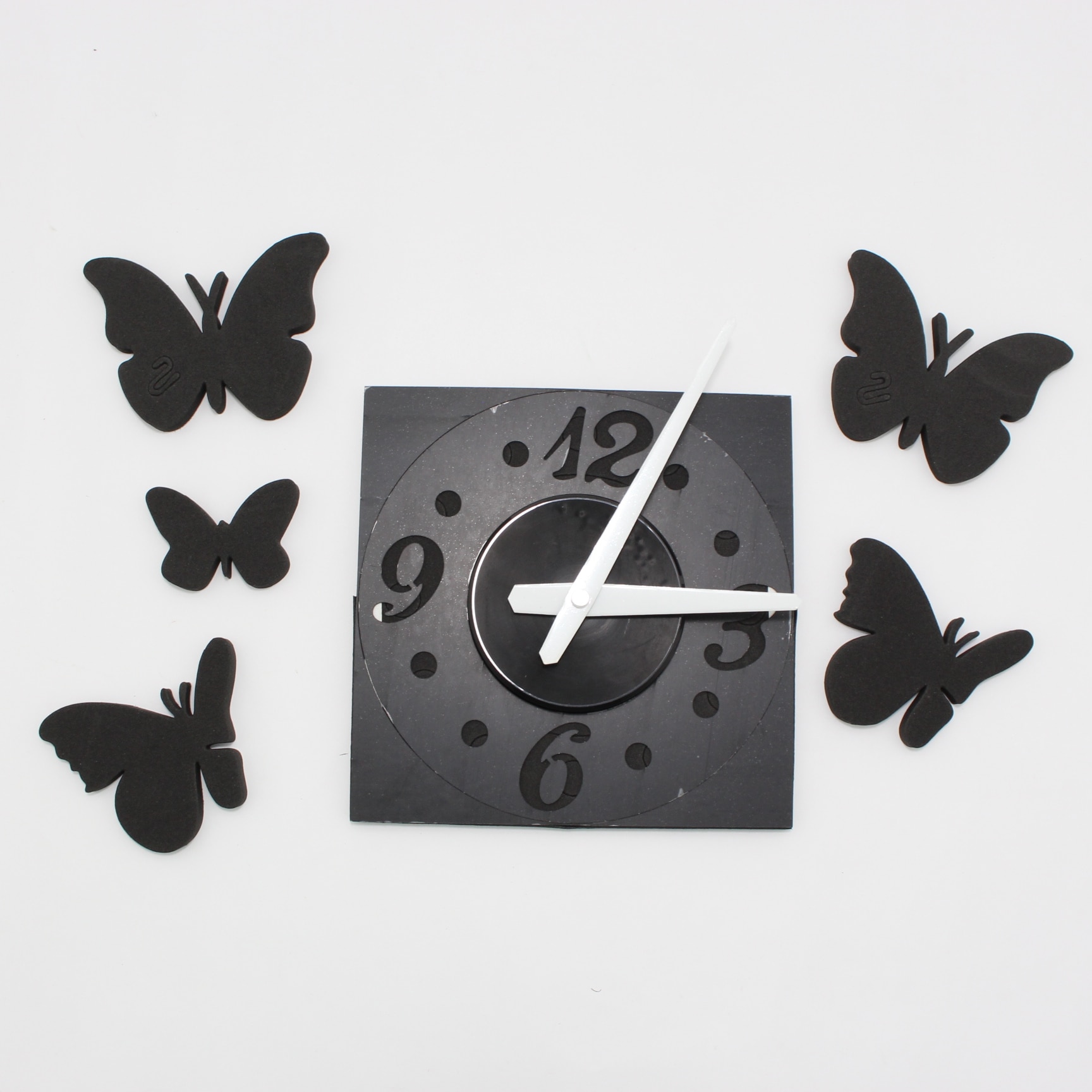 Miniatura 2 de Relojería de Pared Mariposa 3D relieve