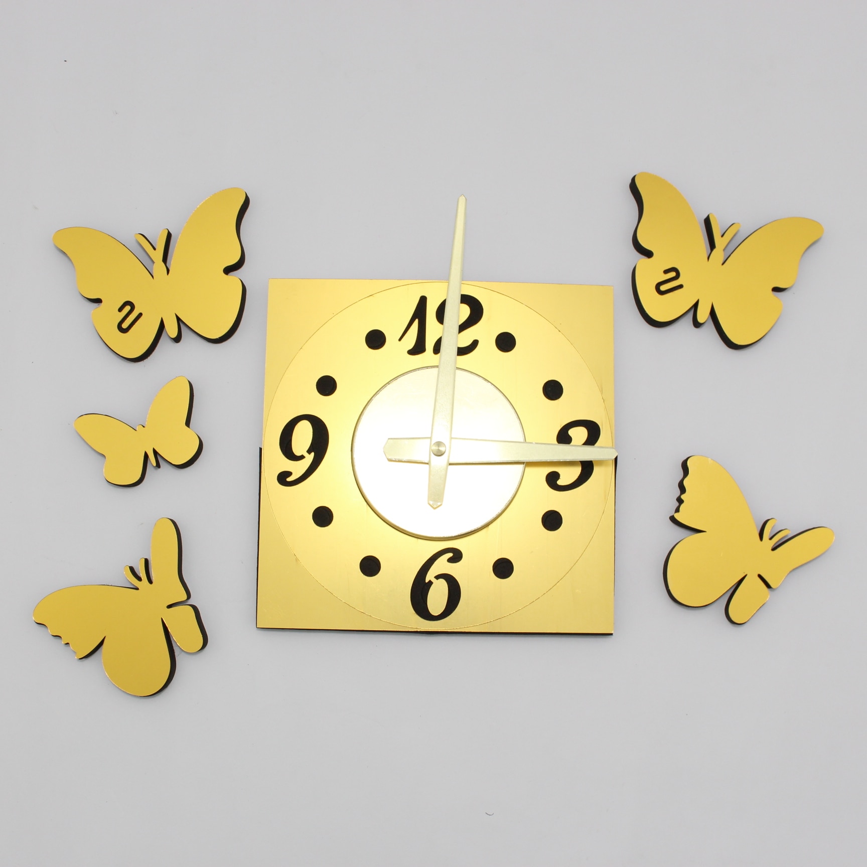 Miniatura 3 de Relojería de Pared Mariposa 3D relieve