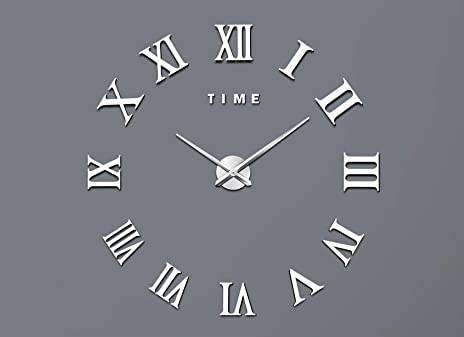 Miniatura 2 de Reloj de Pared 3D números romanos