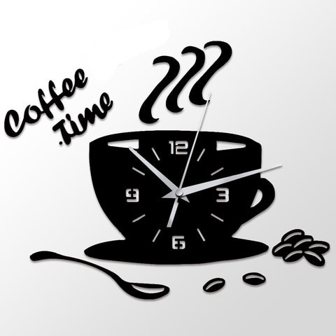 Miniatura 2 de Reloj de Pared Coffe 3D