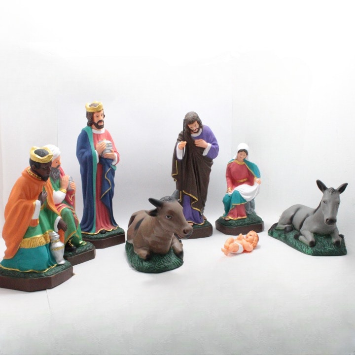 Pesebre 8 Figuras Plástico # 50