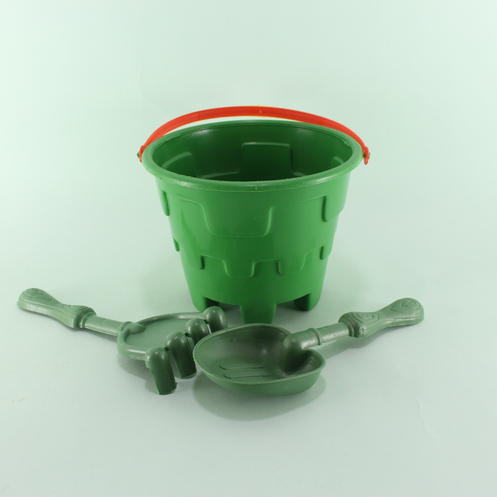 Miniatura 2 de Balde playero pala y rastrillo en maya