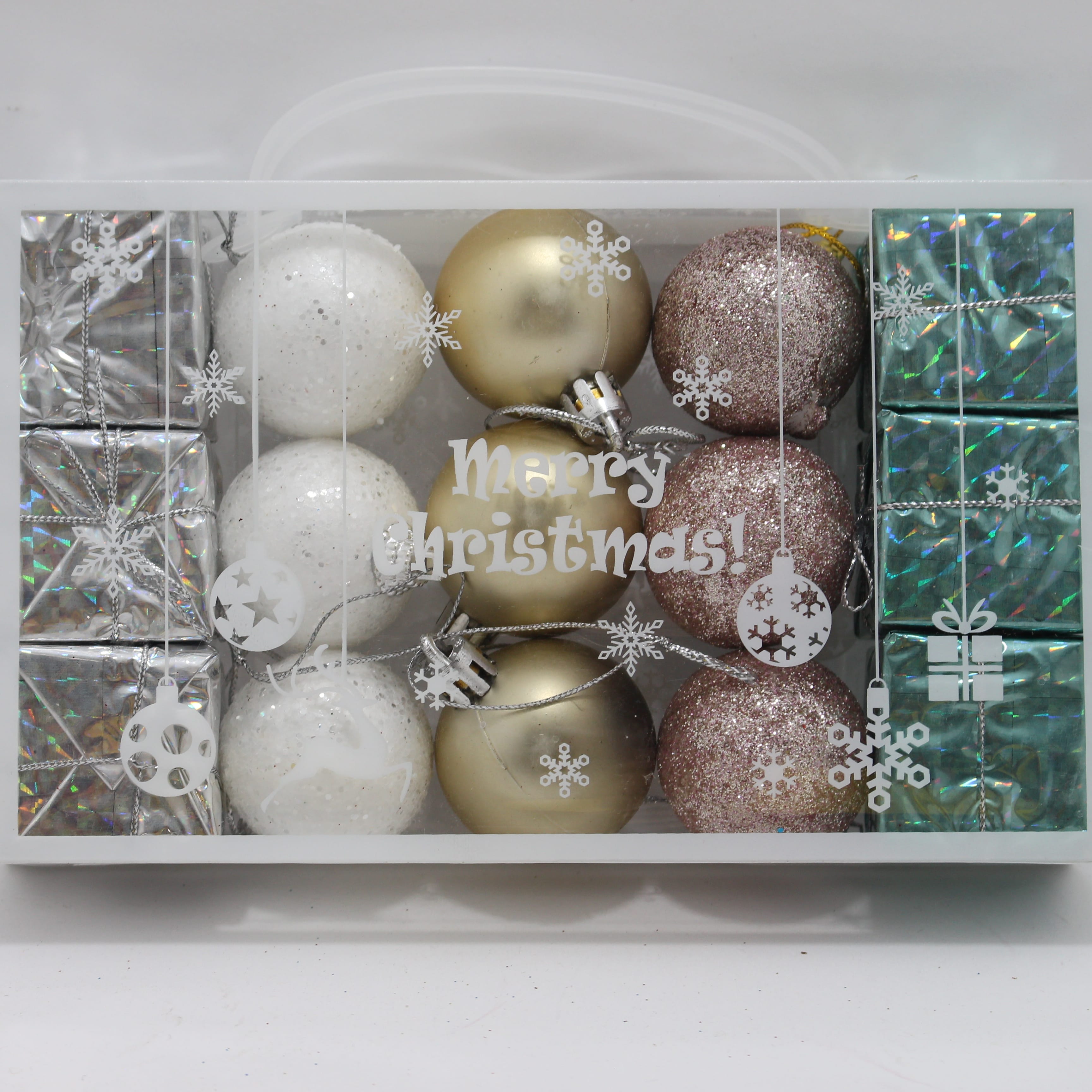 Set surtido de bolas navideñas + regalo