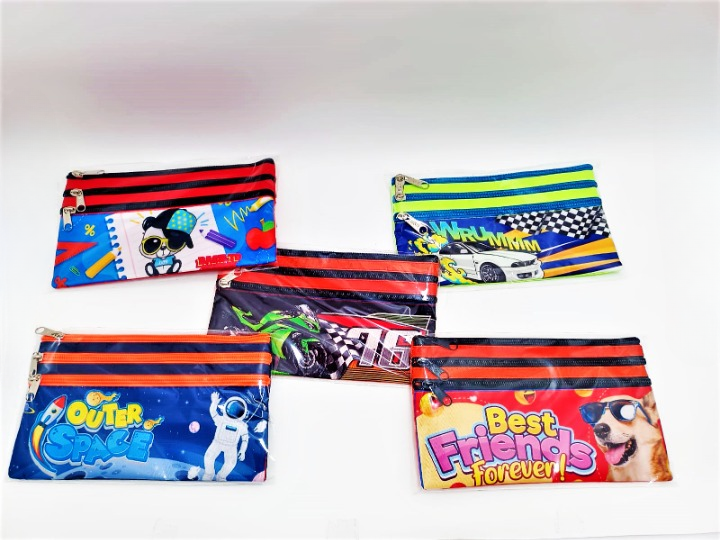 CARTUCHERA ESCOLAR 3 CIERRE