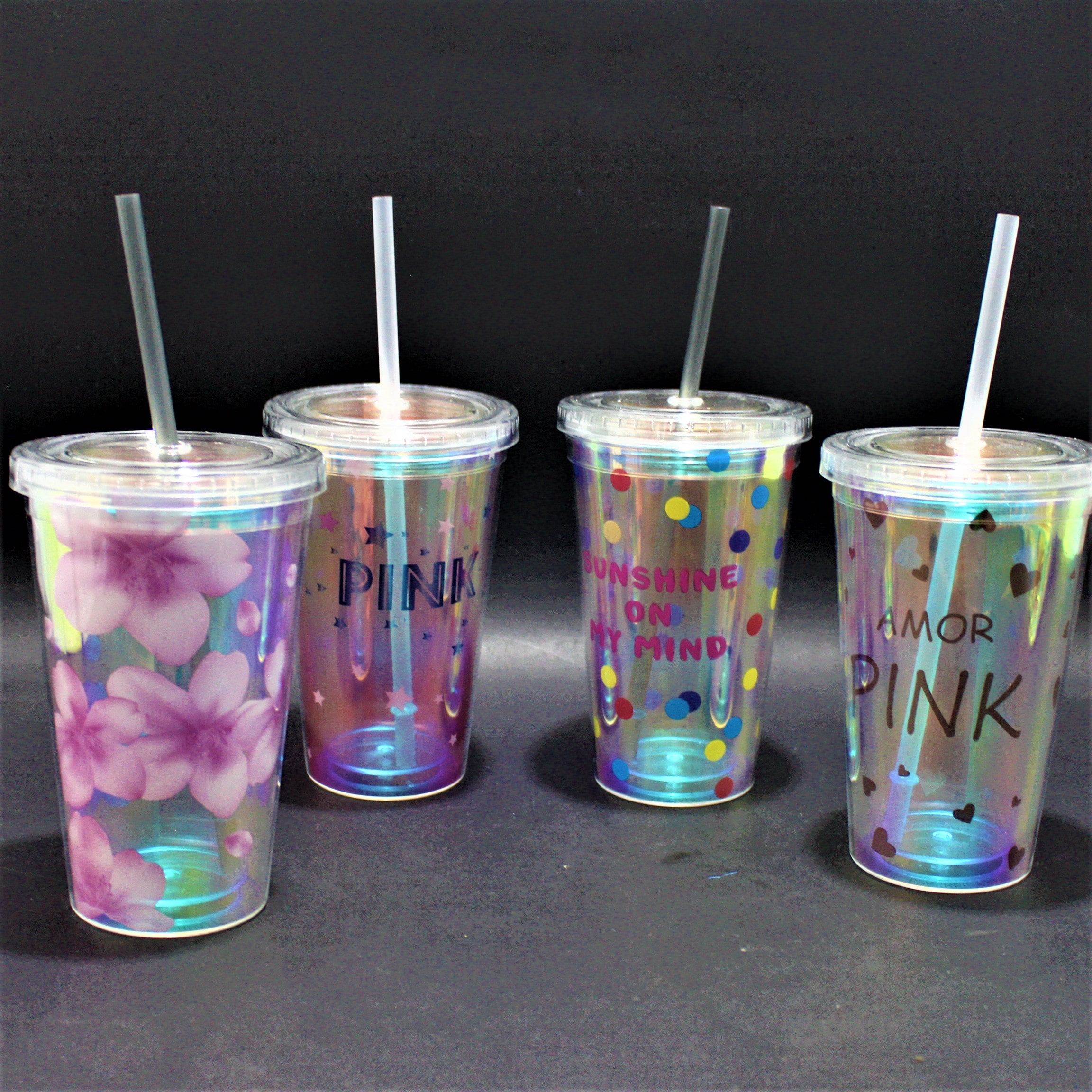 Termo Pitillo con tapa Translucido