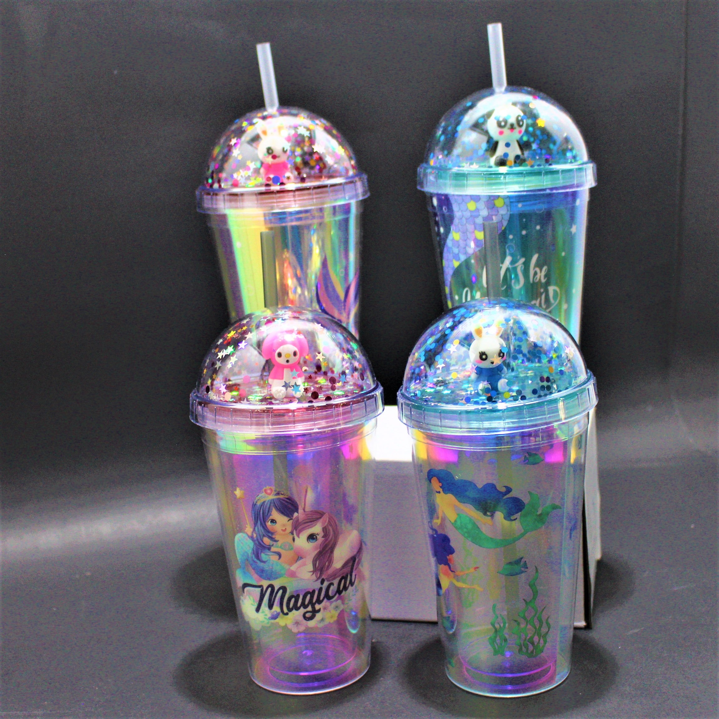 Miniatura 3 de Termo con pitillo estampado sirena, uni