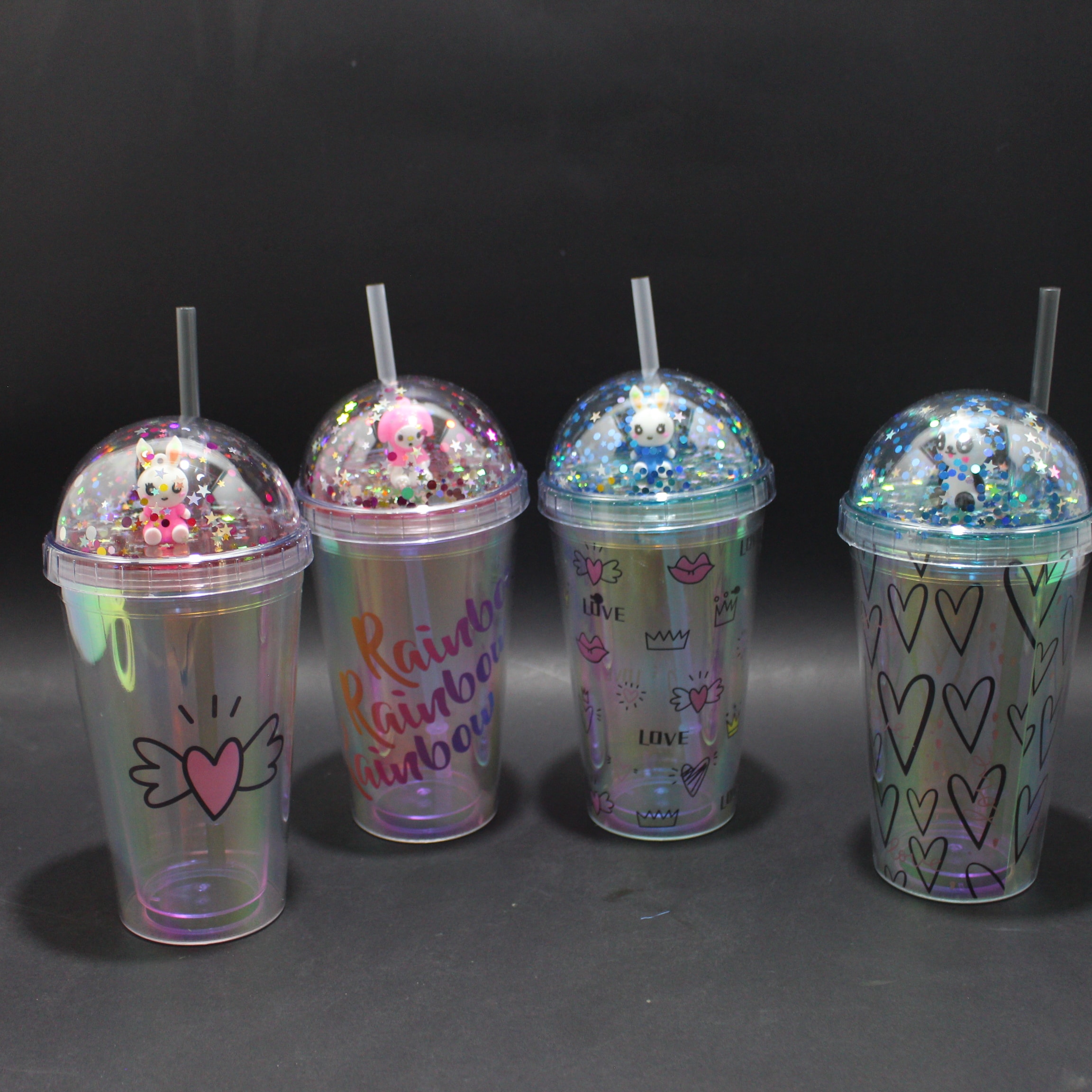 Miniatura 3 de Termo con Pitillo Translucido estampado