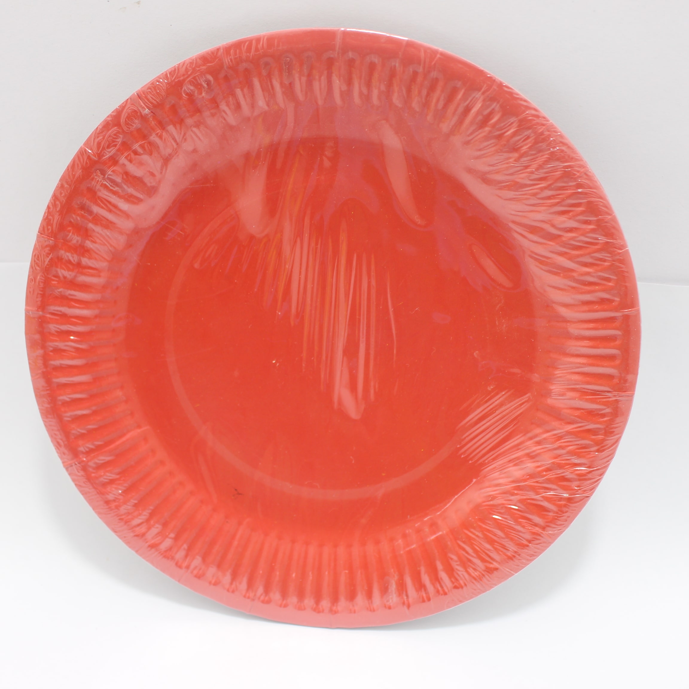 PLATO ROJO  18CM X 10 UNIDADES