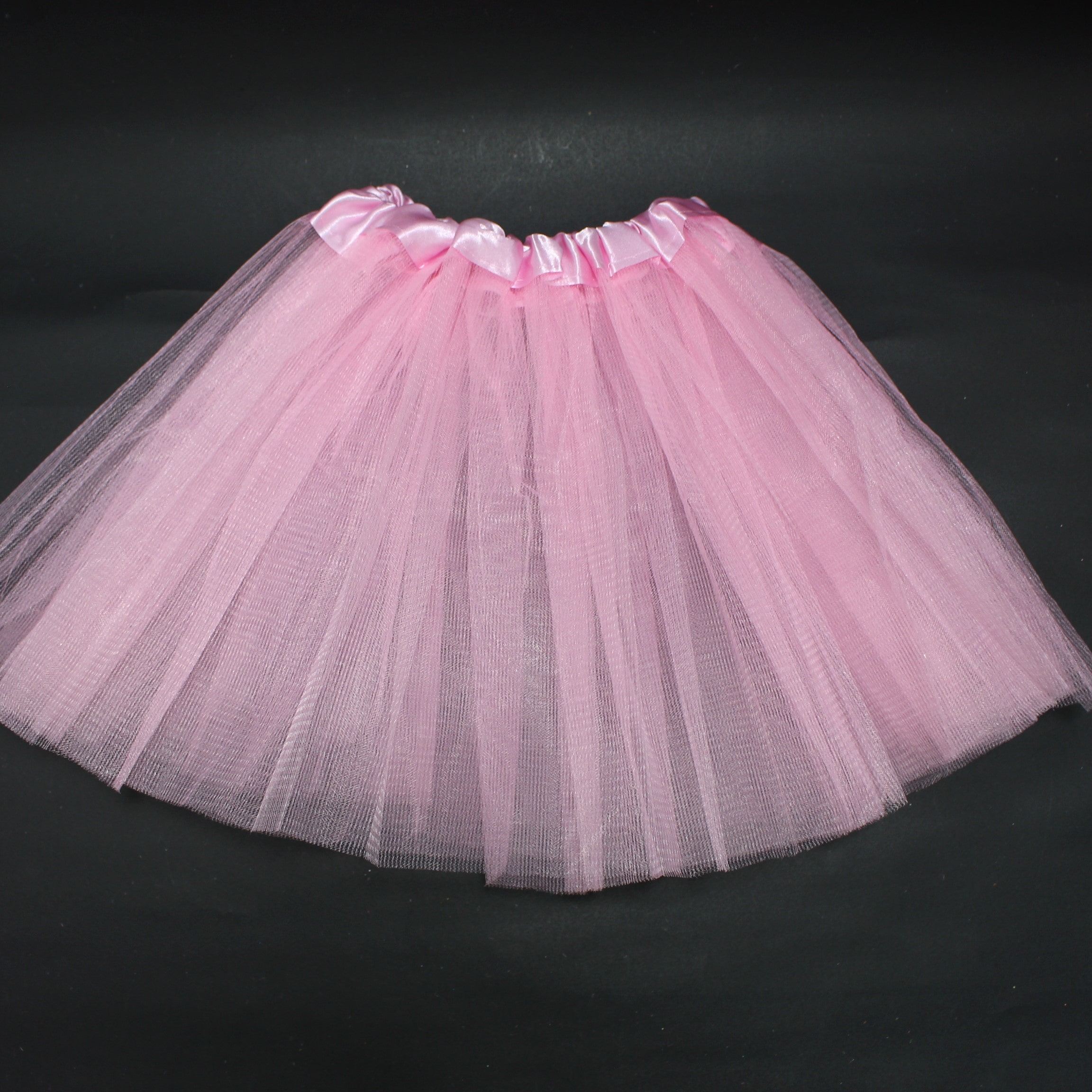 Falda Rosa unicolor estilo tutu 30cm
