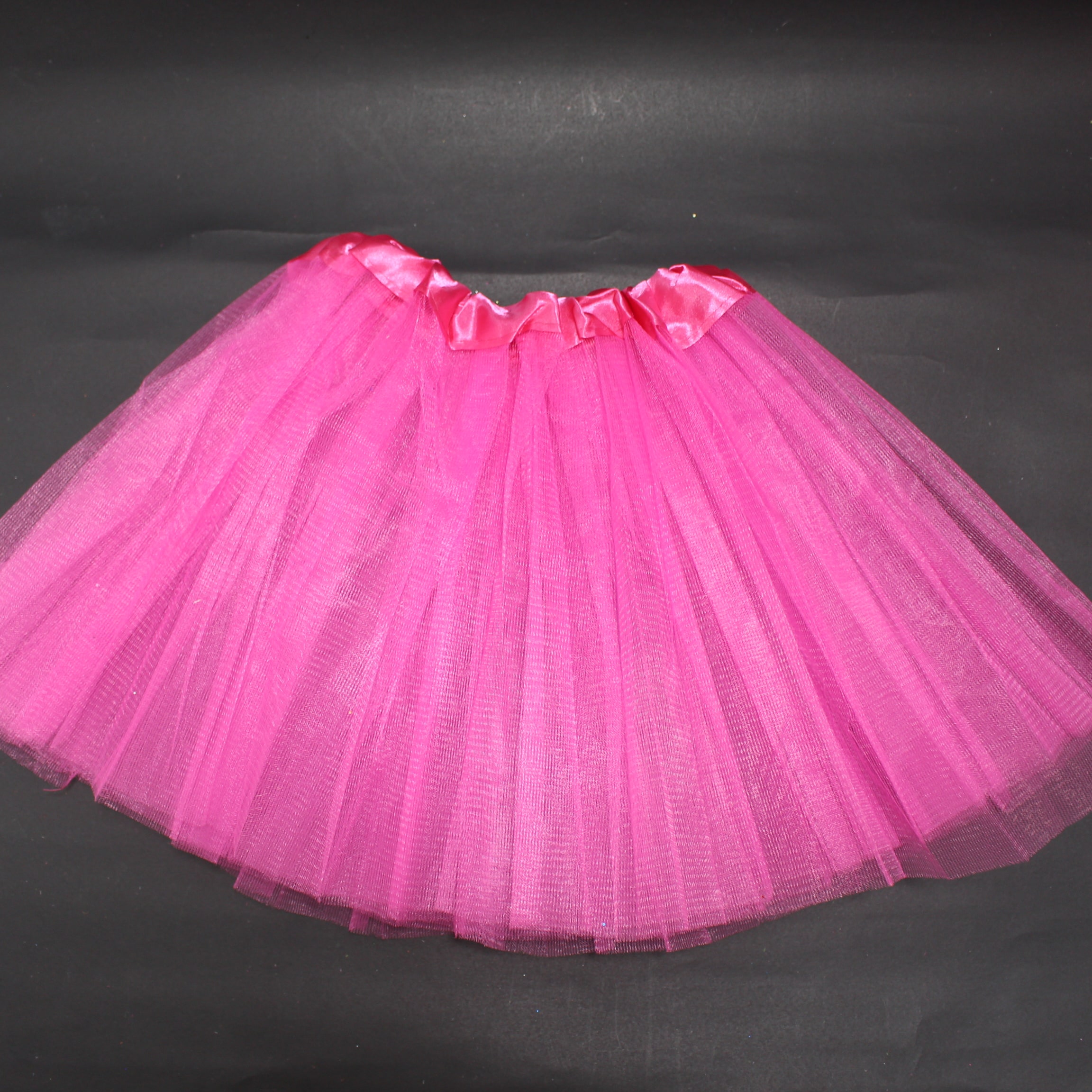 Falda Fucsia unicolor estilo tutu 30cm