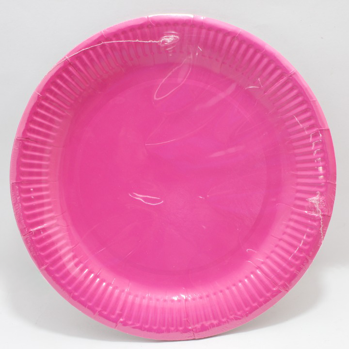 PLATO FUSCIA  23CM X 10 UNIDADES