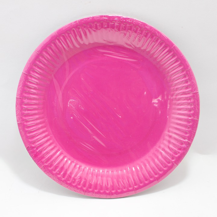 PLATO FUSCIA 18CM X 10 UNIDADES