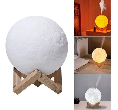 Humidificador Luna Lampara Difusor 3D