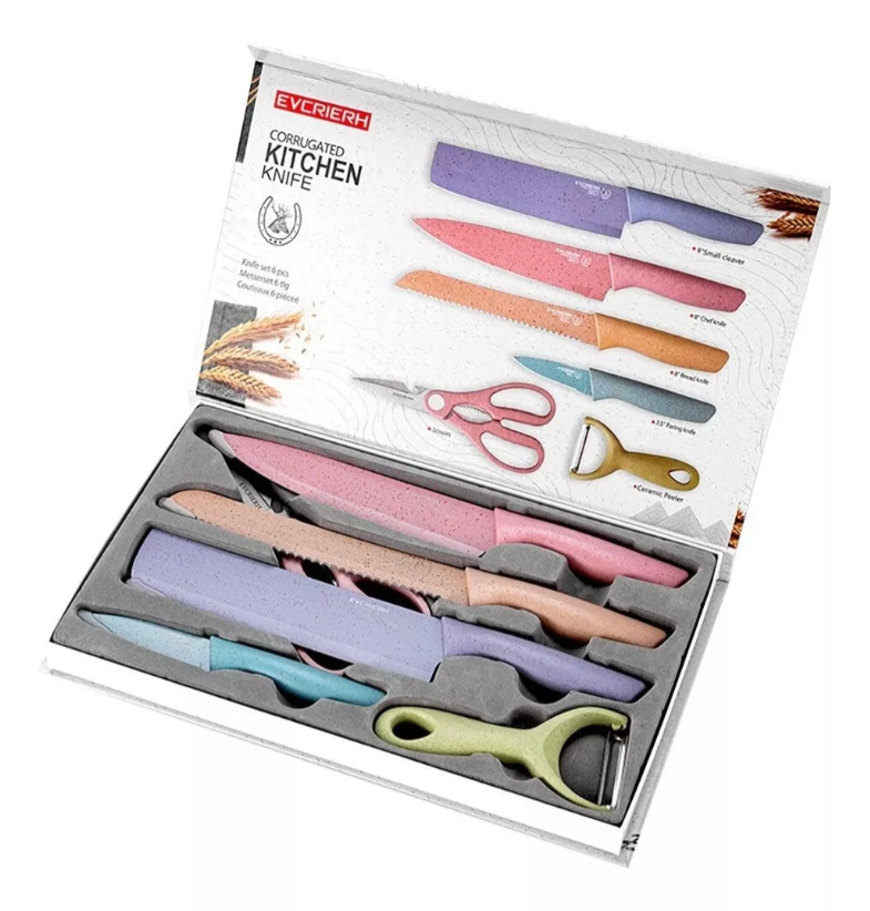 Set Cuchillos Cocina X6 Piezas