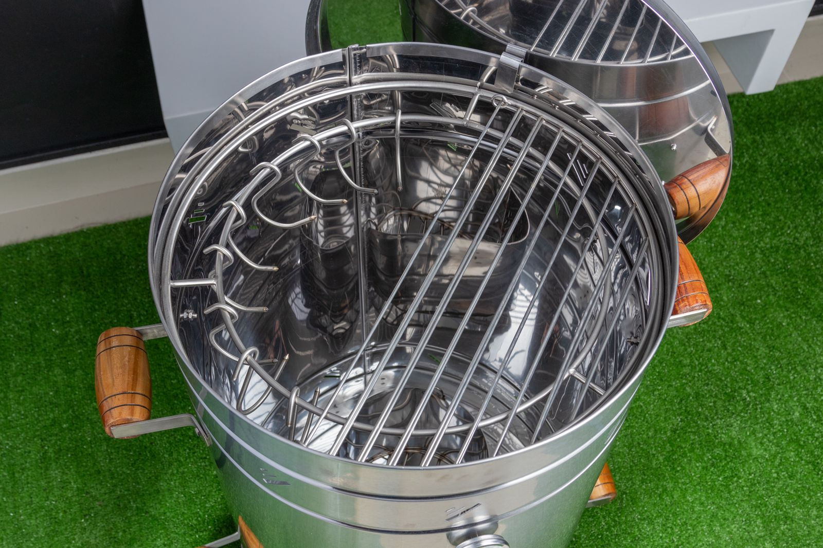 Miniatura 4 de ASADOR TIPO BARRIL GRANDE EN ACERO INOX