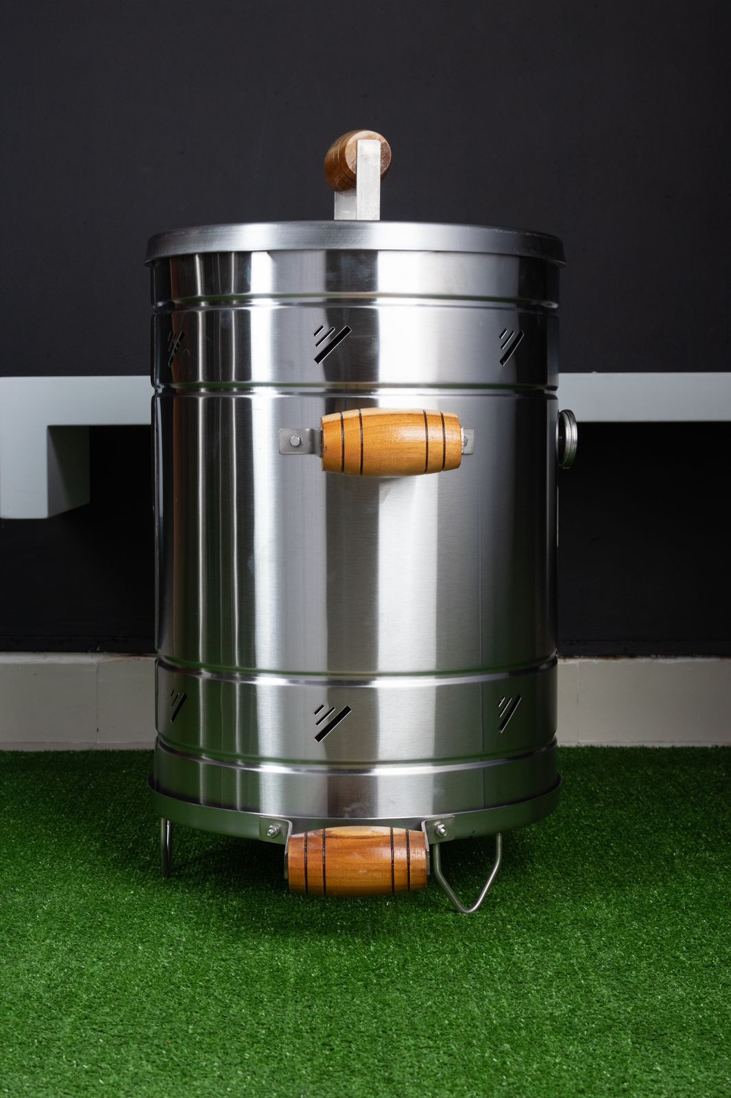 Miniatura 2 de ASADOR TIPO BARRIL JUMBO EN ACERO INOX