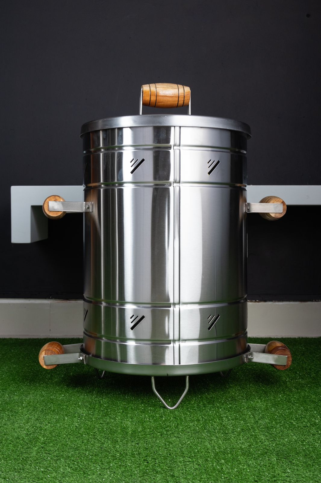 Miniatura 3 de ASADOR TIPO BARRIL JUMBO EN ACERO INOX