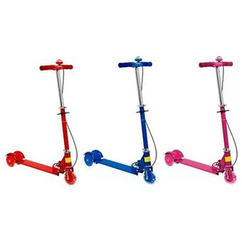 Patineta Metalizada Rojo Freno campanita