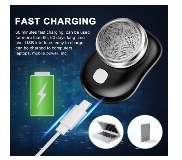 Afeitadora eléctrica portátil Mini-Shave