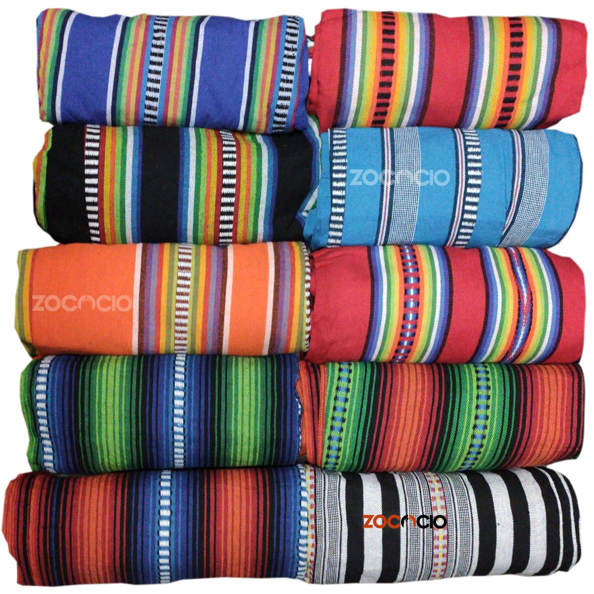 Miniatura 2 de Hamaca De Colores Tejida Aros Metálica3M