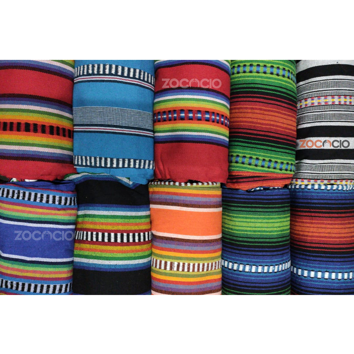 Miniatura 3 de Hamaca De Colores Tejida Aros Metálica3M