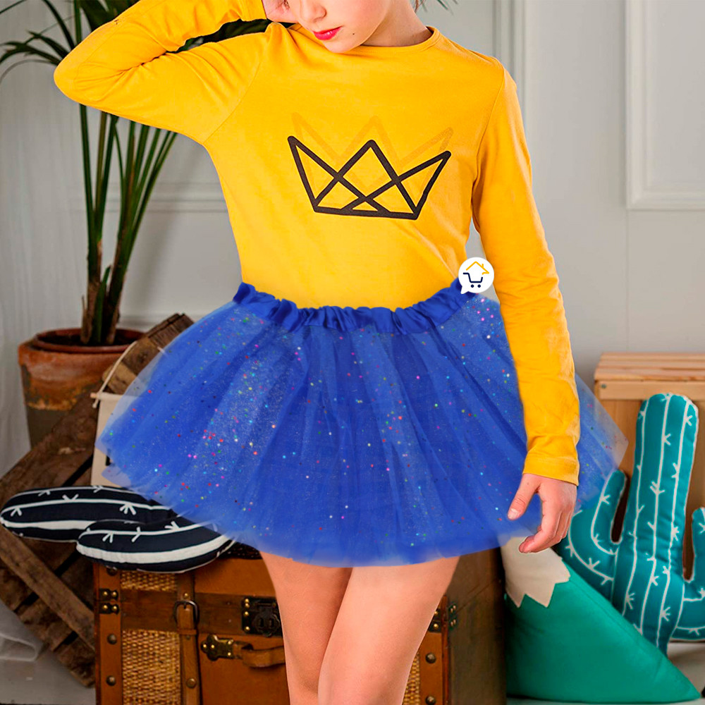 Tutu Confetti Colores Niñas Falda Tuco01